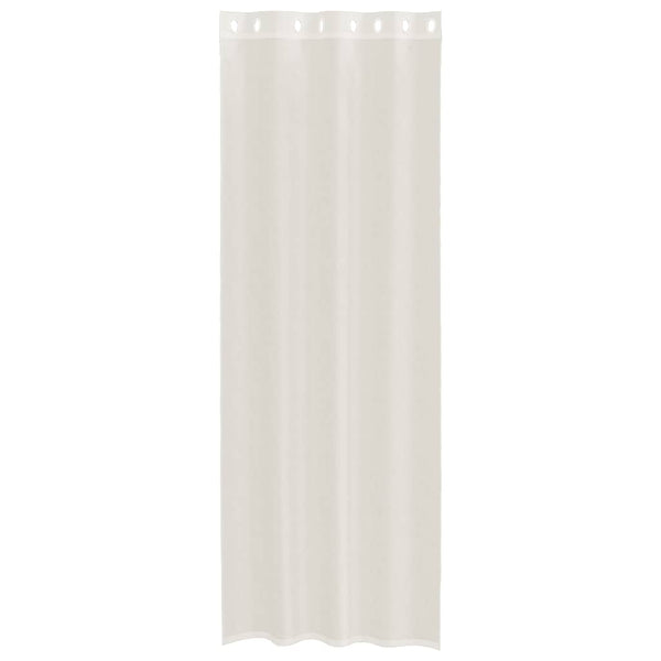 Creme-Voile-Vorhänge mit Schlaufen Lopina 140x260cm (2 Stück)