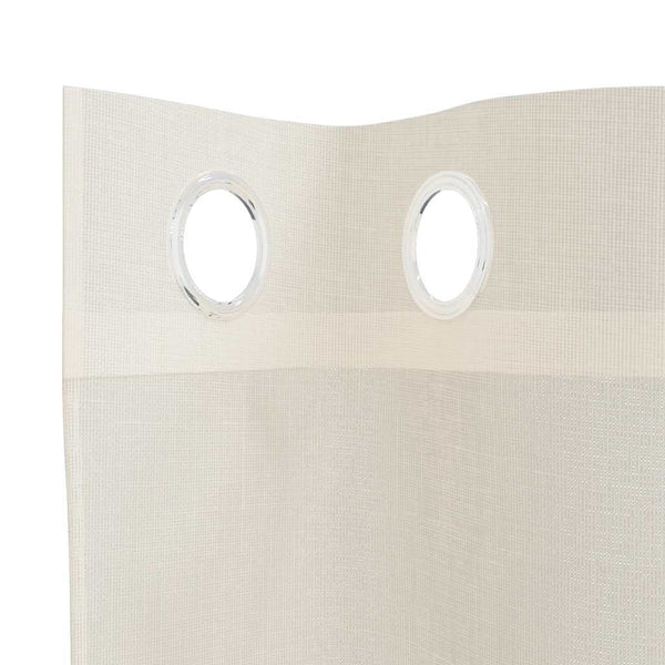 Creme-Voile-Vorhänge mit Schlaufen Lopina 140x260cm (2 Stück)