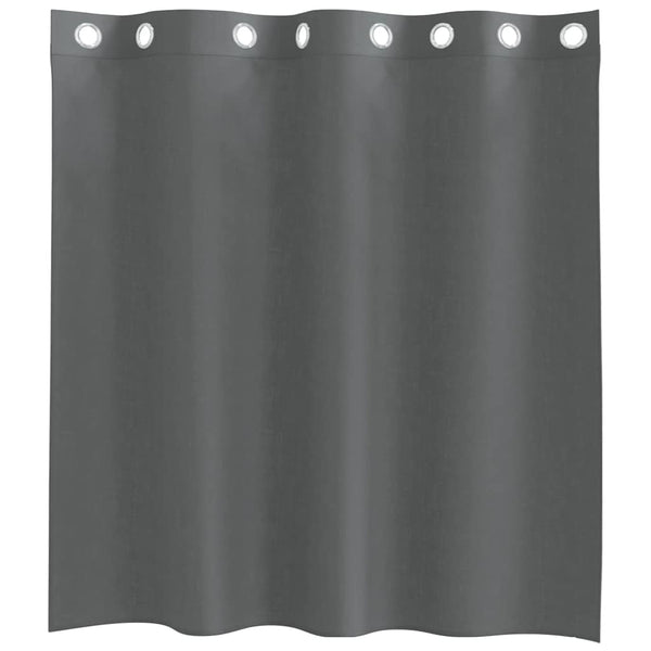 Dunkelgrauer Voilevorhang mit Ösen Lopina 140x140cm (2 St.)