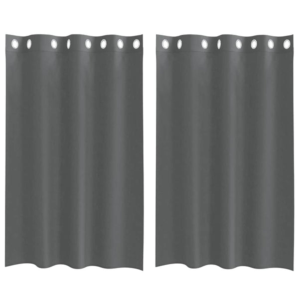 Tummanharmaa voileeverhot läpiviennillä Lopina 140x175cm (2 kpl)