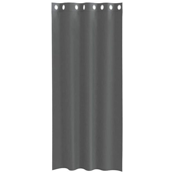 Tummanharmaa voileeverhot läpiviennillä Lopina 140x225cm (2 kpl)