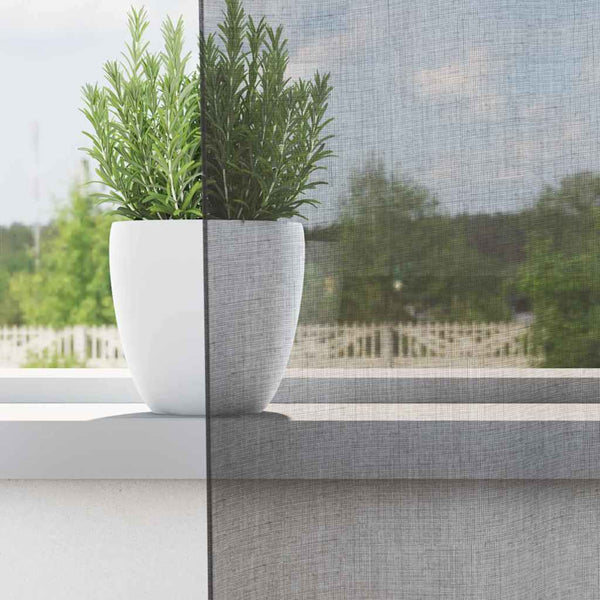 Dunkelgrauer Voile-Schal mit Ösen Lopina 140x245cm (2 St.)