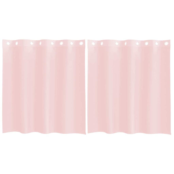 Vaaleanpunainen voileeverhot läpiviennillä Lopina 140x140cm (2 kpl)