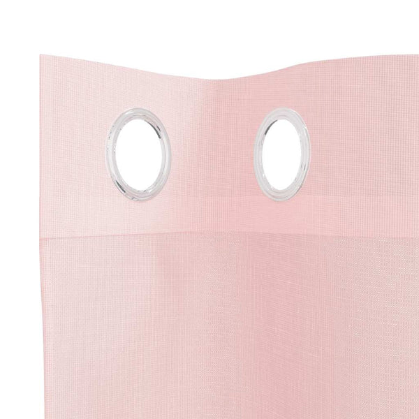 Rosa Voile-Vorhänge mit Ösen Lopina 140x260cm (2 Stück)