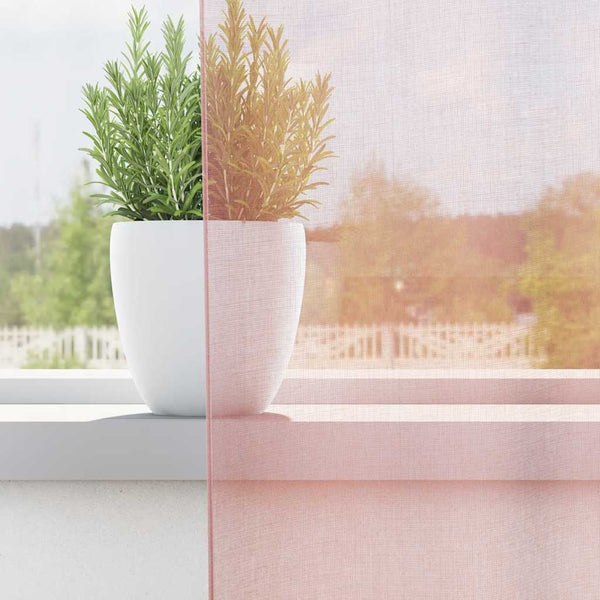 Rosa Voile-Schals mit Ösen Lopina 140x300cm (2 St.)