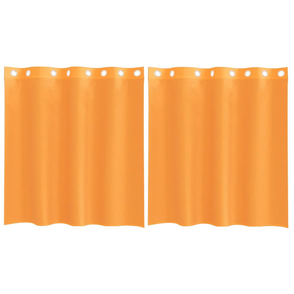 Oranssi voileeverhot läpiviennillä Lopina 140x140cm (2 kpl)