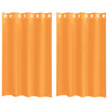 Oranger Voile-Vorhang mit Ösen Lopina 140x175cm (2 Stück)