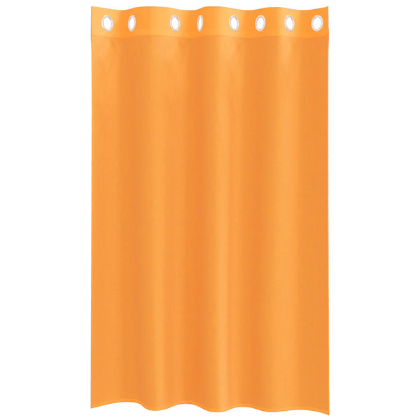 Oranger Voile-Vorhang mit Ösen Lopina 140x175cm (2 Stück)