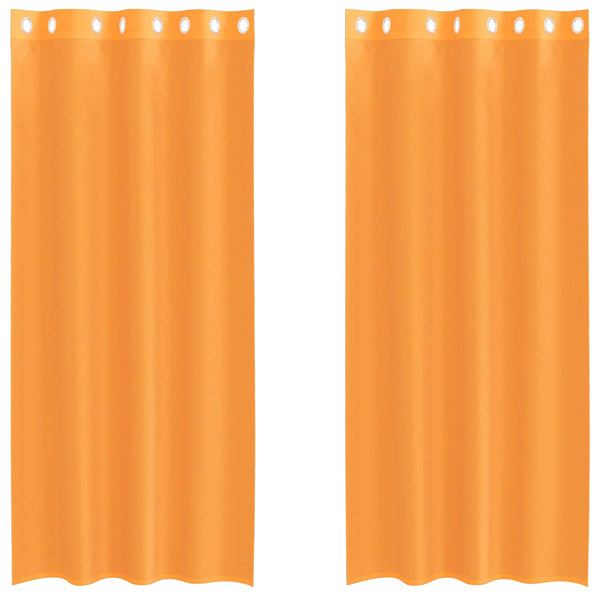 Orange Voile-Schals mit Ösen Lopina 140x225cm (2 St.)