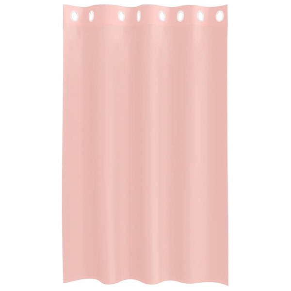 Rosa Voile-Vorhänge mit Ösen Lopina 140x175cm (2 Stück)