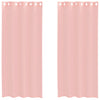Pinkki voileeverhot läpiviennillä Lopina 140x225cm (2 kpl)