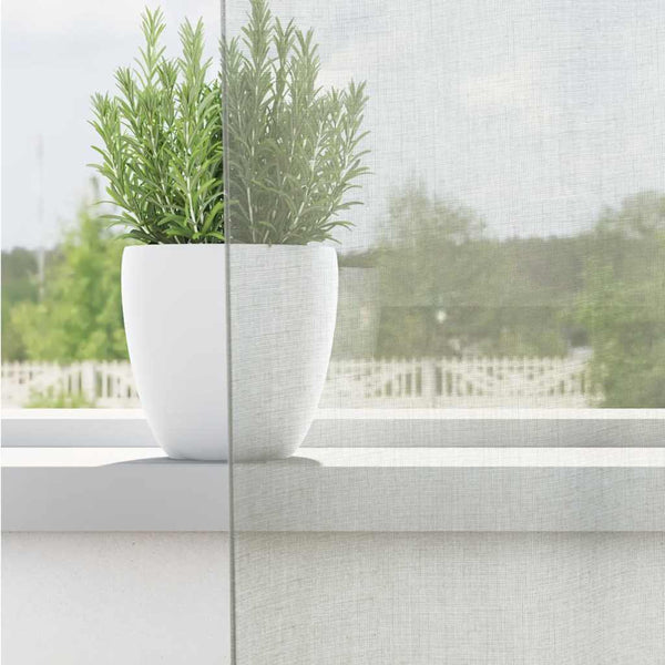 Vaaleanharmaa voileeverhot läpiviennillä Lopina 140x140cm (2 kpl)
