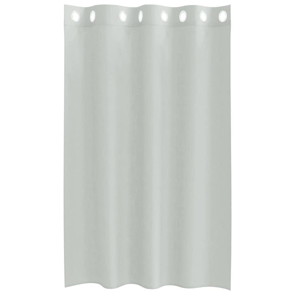 Hellgraue Voile-Vorhänge mit Ösen Lopina 140x175cm (2 Stück)