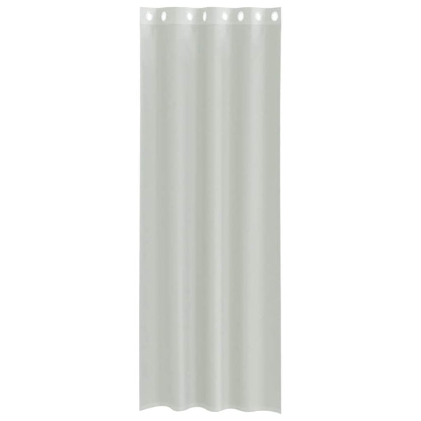 Hellgraue Voile-Vorhänge mit Ösen Lopina 140x260cm (2 Stück)