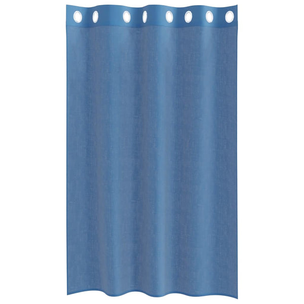 Voile-Vorhänge Dunkelblau mit Ösen Lopina (2 Stk.)