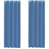 Lopina Voile-Gardinen, tiefblau, mit Ösen (2 Stk.)
