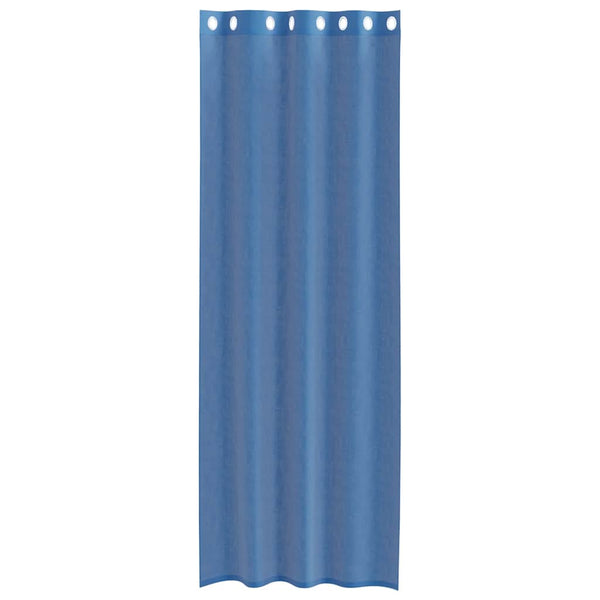 Lopina Voile-Gardinen, tiefblau, mit Ösen (2 Stk.)