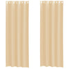 Voile-Ösenschals aus Leinenoptik in Sand (2 Stück)