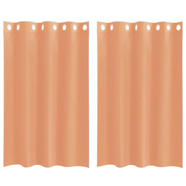 Lopina Terrakotta-Voile-Vorhänge mit Ösen (2 Stück)