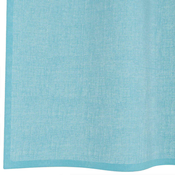 Voile-Vorhänge Lopina in Türkis mit Ösen (2 Stk.)
