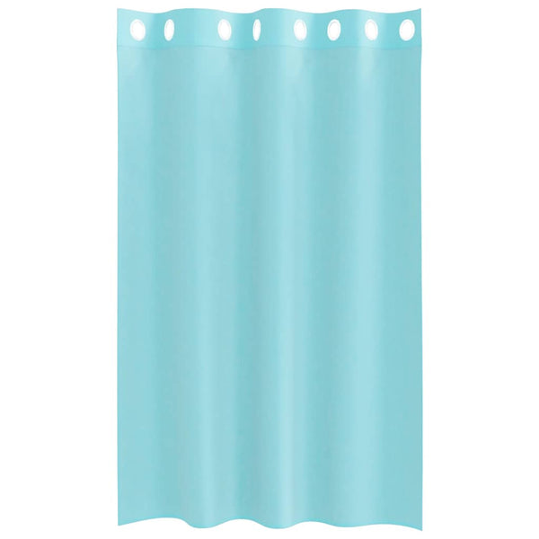 Zwei Ösenschals aus Voile, türkis