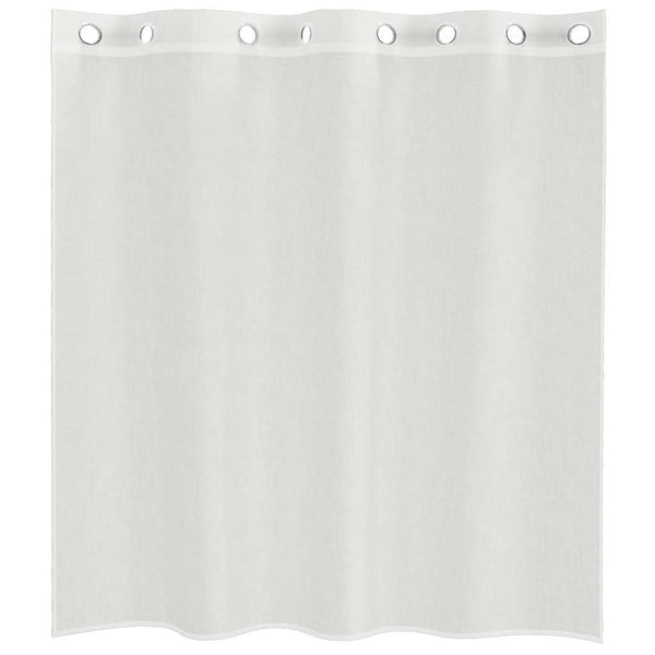 Weiße Voile-Gardinen mit Ösen, Modell Lopina (2 Stück)