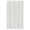 Weiße Voile-Gardinen mit Schlaufen, Modell Lopina (2 Stück)
