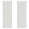 Voile-Raffrollos mit Ösen, weiß (2 Stück)