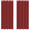 Voile-Gardinen mit Ösen, Modell Lopina, weinrot (2 Stück)
