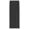 Lopina schwarze Voile-Vorhänge mit Stangentaschen (2 Stk.)