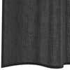 Lopina schwarze Voile-Vorhänge mit Stangentaschen (2 Stk.)