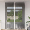 Lopina schwarze Voile-Vorhänge mit Stangentaschen (2 Stk.)