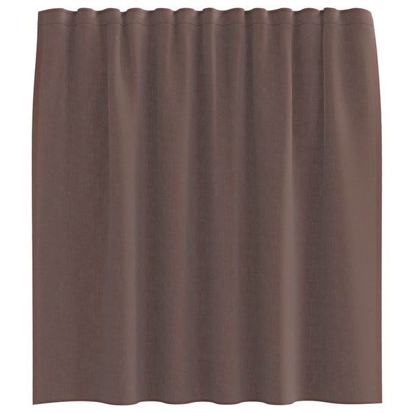 Lopina Voile-Store mit Stangendurchzug in Braun (2 Stück)