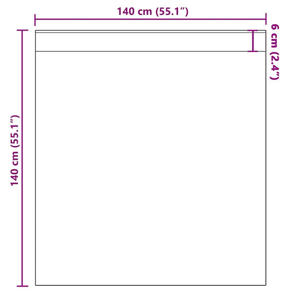 Lopina Voile-Store mit Stangendurchzug in Braun (2 Stück)