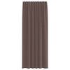 Braune Scheibengardinen Lopina mit Stangendurchzug (2er-Set)