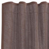 Braune Scheibengardinen Lopina mit Stangendurchzug (2er-Set)
