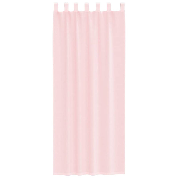 Rosa Voile-Vorhänge mit Stangendurchzug Lopina (2 Stück)