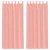 Rosa Voile-Vorhänge mit Stangendurchzug Lopina (2 Stück)