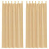 Tangotaschen-Voile-Vorhänge Lopina (2 Stück Sand)