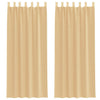 2 Gardinenschals mit Stangendurchzug (Sand)