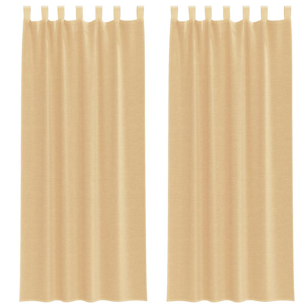 2 Gardinenschals mit Stangendurchzug (Sand)
