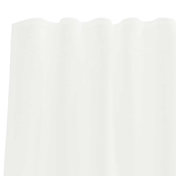 Weiße Voile-Vorhänge Lopina mit Tangotaschen (2er-Set)