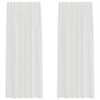 Weiße Voile-Vorhänge mit Stangendurchzug Lopina (2 Stück)