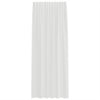 Weiße Voile-Vorhänge mit Stangendurchzug Lopina (2 Stück)