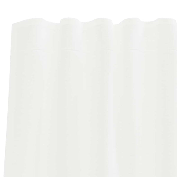 Weiße Voile-Vorhänge mit Stangendurchzug Lopina (2 Stück)