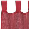 Voile-Gardinenstangen mit Stangentaschen, weinrotes Modell Lopina (2 Stück)