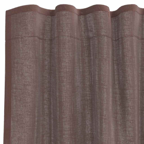 Schlaufenvorhänge Lopina, braun (2er-Set)