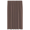 Voile-Scheibengardinen braun mit Schlaufenband Lopina (2 Stück)