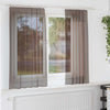 Voile-Scheibengardinen braun mit Schlaufenband Lopina (2 Stück)