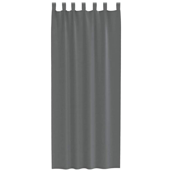 Dunkelgrauer Voile-Schal mit Schlaufenband Lopina 140x260cm (2 Stück)